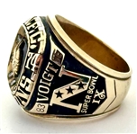 Stu Voigt's 1974 Minnesota Vikings NFC Championship 10K Gold & Diamond Ring from Super Bowl IX vs. the Pittsburgh Steelers