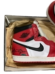 Michael Jordan Autographed Rookie Nike Shoes w/ Upper Deck COA & Original Box