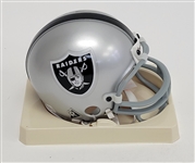 Fred Biletnikoff Autographed & HOF Inscribed Oakland Raiders Mini Helmet