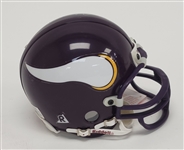 Cris Carter Autographed Minnesota Vikings Mini Helmet