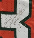 Gino Torretta c. 1989-92 Miami Hurricanes Game Used & Autographed Jersey