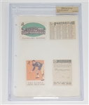 Lot of (5) 1959 Topps Football File Copy Binder Pages BGS Slabbed