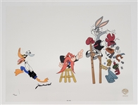 Muhammad Ali Autographed Empty That Glove 14.5x18.5 Animation Cel LE #521/650