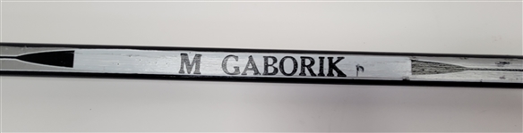 Marian Gaborik Minnesota Wild Game Used & Autographed Rookie Hockey Stick Used on 10/6/2000 to Score The First Goal in Minnesota Wild History