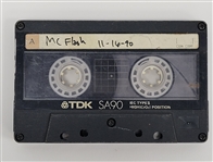Unperforated McFlash 11-16-90 Cassette Demo w/ Prince's Own Handwriting & Letter of Provenance