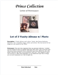 Lot of 3 Vanity Albums w/ Photo & Letter of Provenance