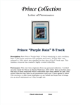 Prince Purple Rain 8-Track w/ Letter of Provenance
