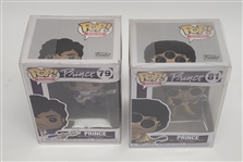Lot of 2 Prince Funko Pops w/ Letter of Provenance