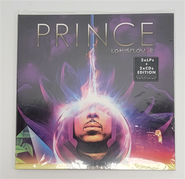 Prince "Lotus Flow3r" Limited Edition Double Album with Typo *Sealed* w/ Letter of Provenance
