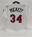 Kirby Puckett 1996 Minnesota Twins Game Issued & Autographed Jersey *One of the Last Puckett Jerseys Ever Issued* w/ Beckett LOA
