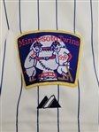 Joe Mauer 2012 Minnesota Twins Game Used Throwback Jersey MLB & Photomatched to 4/23/12