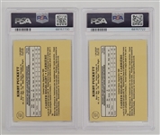 Lot of (2) Kirby Puckett 1985 Leaf #107 Rookie Cards PSA 9
