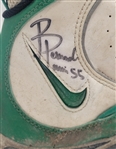 Bernardo Harris Green Bay Packers Game Used & Autographed Football Cleats From Super Bowl Championship Year
