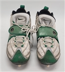 Bernardo Harris Green Bay Packers Game Used & Autographed Football Cleats From Super Bowl Championship Year