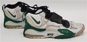 Keith Jackson c. 1995-96 Game Used Football Shoes From Super Bowl Championship Year
