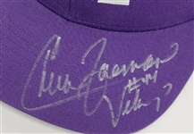 Lot of 2 Chuck Foreman & Tony Oliva Autographed Hats
