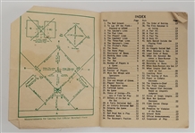 Vintage 1947 Official Rules of Baseball Book