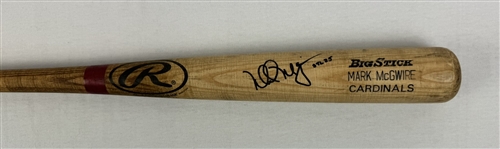 Mark McGwire 1998 St. Louis Cardinals Game Used & Autographed Bat *From 70 HR Season* PSA/DNA GU 10 