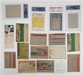 Lot of 17 Miscellaneous Vintage Baseball Cards