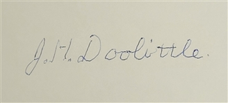 J.H. Doolittle Autographed Index Card Beckett