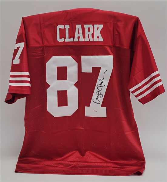 Dwight Clark Autographed Custom Jersey PSA/DNA