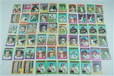 Collection of 58 Vintage 1975 Topps Baseball Cards  