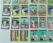 Collection of 58 Vintage 1975 Topps Baseball Cards  