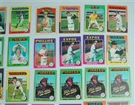 Collection of 58 Vintage 1975 Topps Baseball Cards  