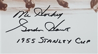 Gordie Howe Autographed & Inscribed 11x14 Photo & Replica Score Sheet Display LE #26/199